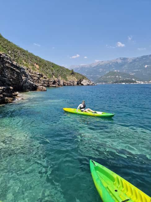 Budva: small group kayak tour to Sv.Nikola island caves - An Authentic Montenegro Coastal Experience