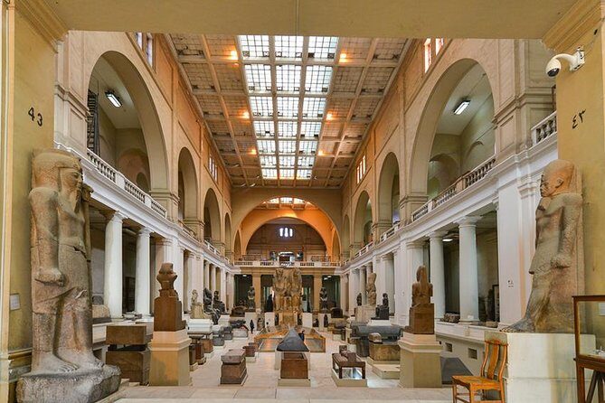 Cairo Layover Tour Giza PyramidsSphinx Egyptian Museum Camel Ride Lunch Market - Key Points