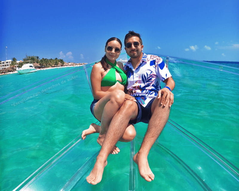 cancun-boat-trip-with-transparent-bottom-and-drinks