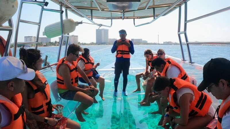cancun-clear-boat-ride-with-drinks