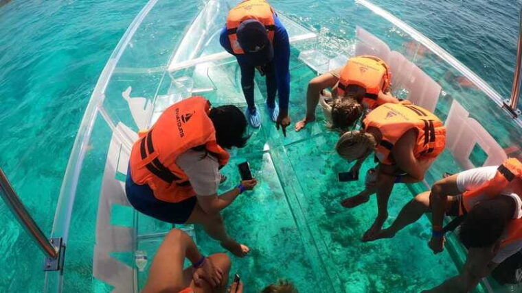 cancun-clear-boat-ride-with-drinks