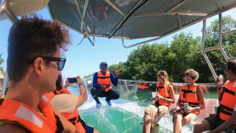 cancun-clear-boat-ride-with-drinks