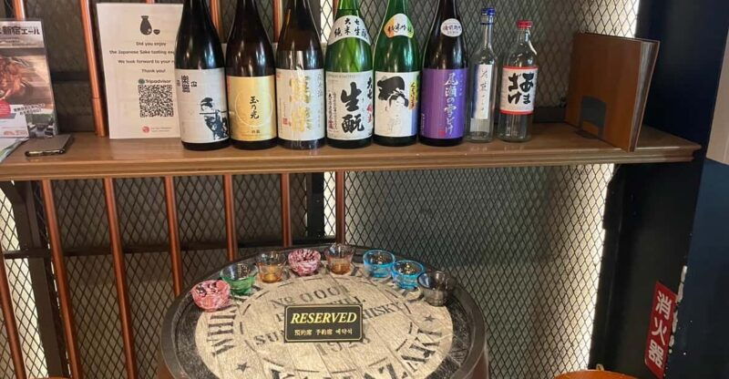 casual-japanese-sake-tasting-and-snack-experience-kabukicho
