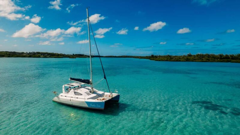 Catamaran Cruise to île aux Cerfs w Dolphins watch & Lunch - Key Points