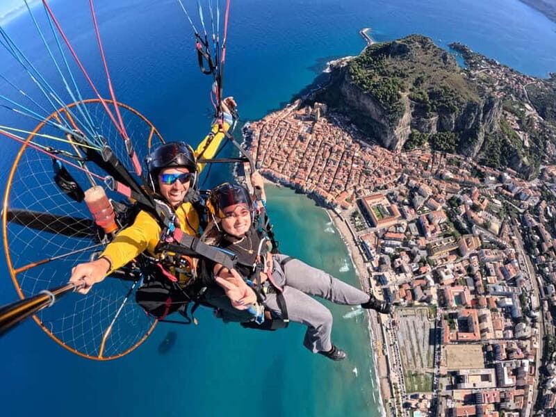 Cefalù: Paragliding flight with paramotor and GoPro13 video photos - Discovering the Experience