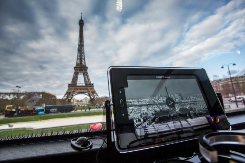 champs-elysees-bus-toque-lunch-with-a-glass-of-champagne