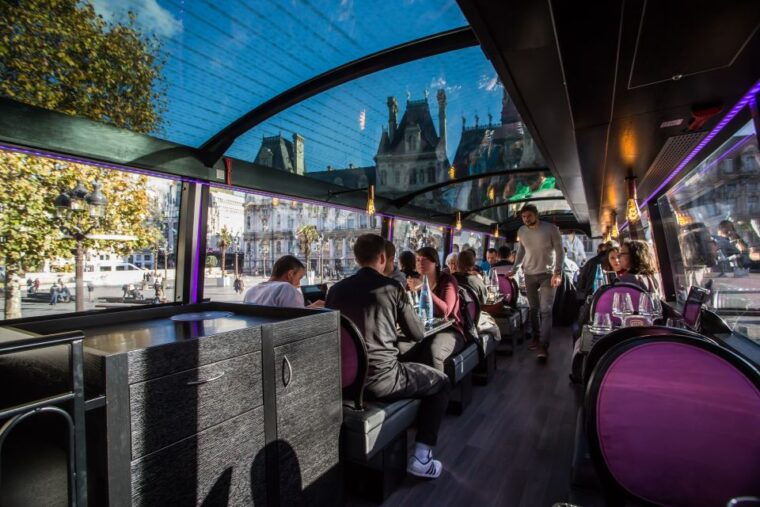 champs-elysees-bus-toque-lunch-with-a-glass-of-champagne