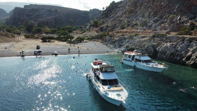 chania-menies-beach-chironisia-bay-cruise-with-snorkeling