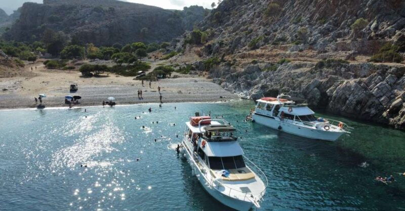 chania-menies-beach-chironisia-bay-cruise-with-snorkeling
