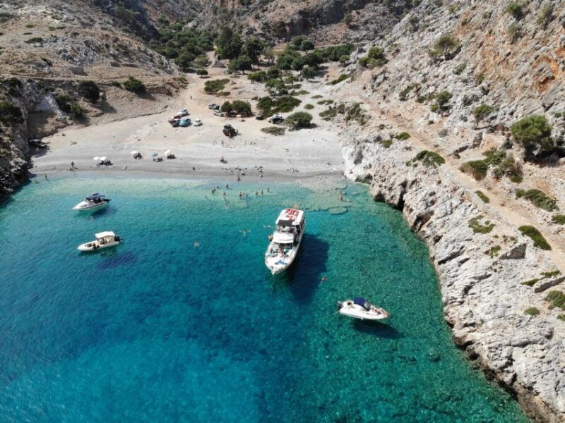 chania-menies-beach-chironisia-bay-cruise-with-snorkeling