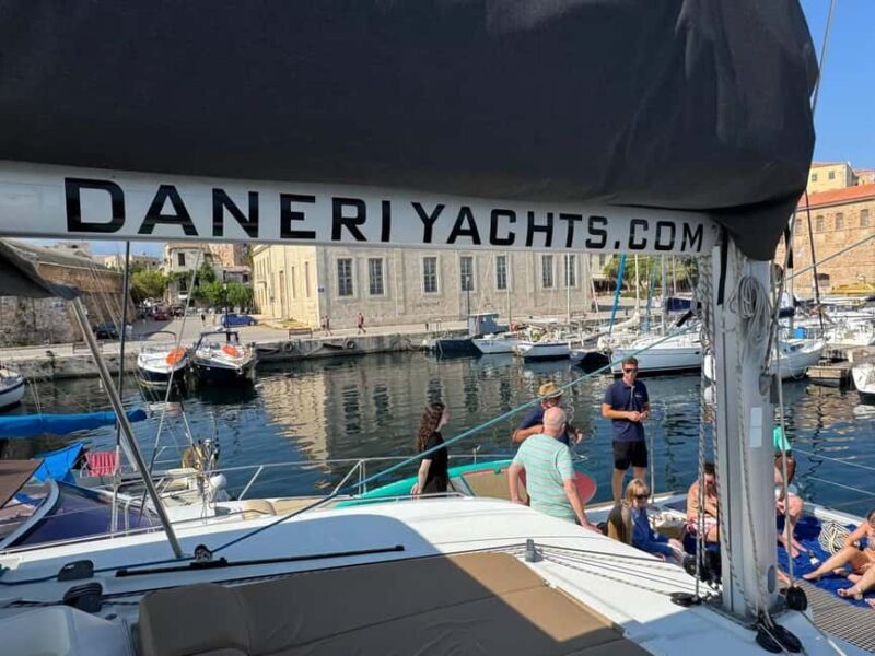 Chania Old Port: All-inclusive Catamaran Trip Agioi Theodori - The Experience: A Detailed Look at the Cruise
