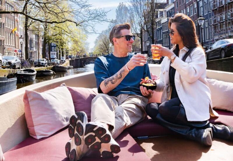 Cheese & Drinks Guided Amsterdam Boat Tour, All Inclusive - Key Points