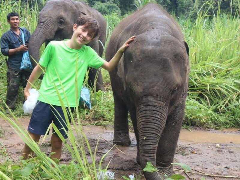 chiang-mai-elephant-sanctuary-waterfall-bamboo-rafting