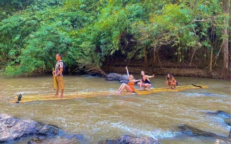 Chiang Mai: Jungle Trek, Elephants care & Bamboo Rafting - Visiting the Karen Hill Tribe Village