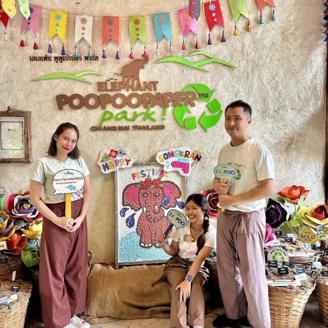 ChiangMai Elephant POOPOOPAPER Park Optional StickyWaterfall - Exploring the Elephant POOPOOPAPER Park