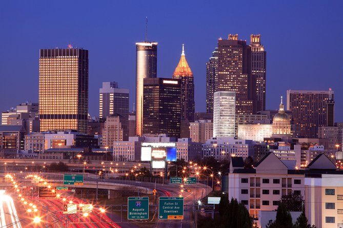City Lights Atlanta Night-Time Tour with Photos & Dinner Stop - Key Points