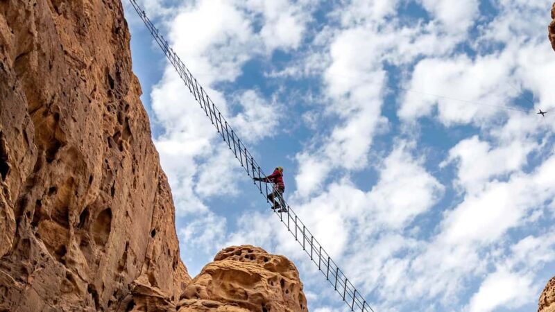 Climb up the new AlUla Stairway into the sky - Key Points