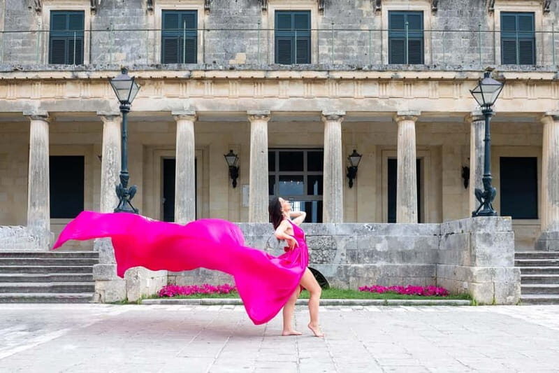 Corfu: Old Town Photoshoot in Flying Dress - What’s Included and How It Works