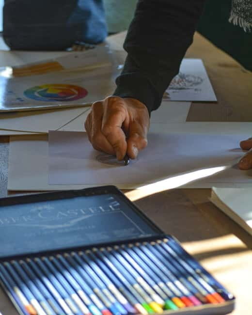 Cotignac: Drawing and watercolor studio - The Setting: A Garden of Inspiration
