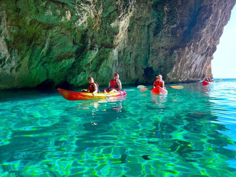 cova-dels-orguens-cave-exploring-kayak-snorkel-tour