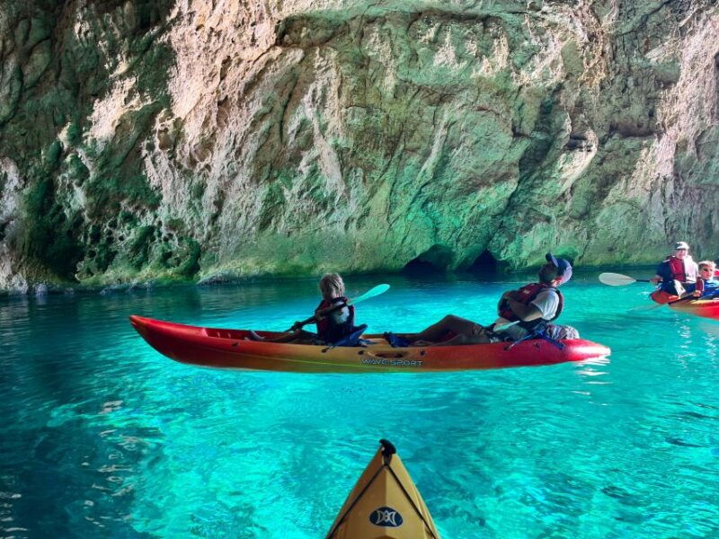 cova-dels-orguens-cave-exploring-kayak-snorkel-tour