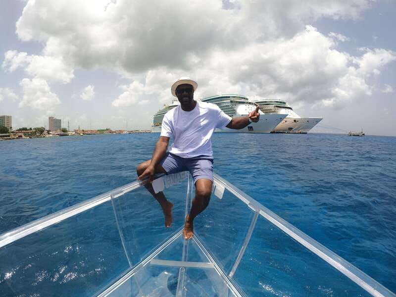 cozumel-transparent-boat-tour-with-snorkeling-and-2-beers-clear-boat