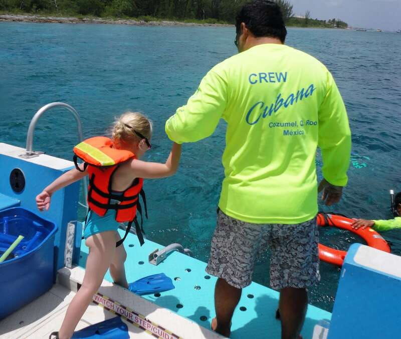 cozumel-vip-glass-bottom-boat-snorkeling-3-reefs-tour