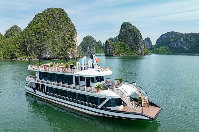 Cozy Bay Halong 5-Star Day Cruise, Buffet, Cave, Kayak & Jacuzzi - Key Points
