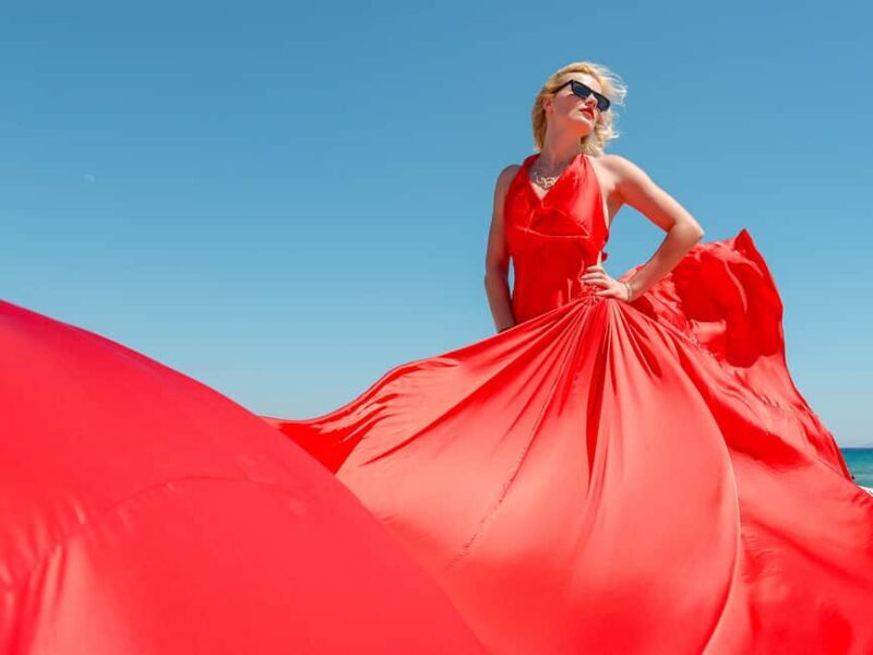 Crete: Private Flying Dress Photoshoot for Women - Key Points