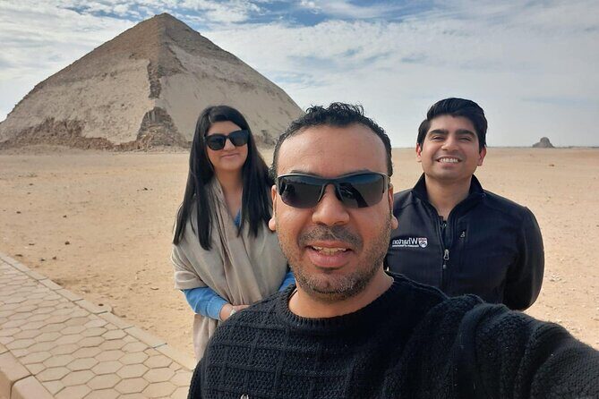 Dahshur 2 pyramids ,Sakkara step pyramids Memphis old city day tour from Cairo - Discovering the Ancient Wonders of Egypt  