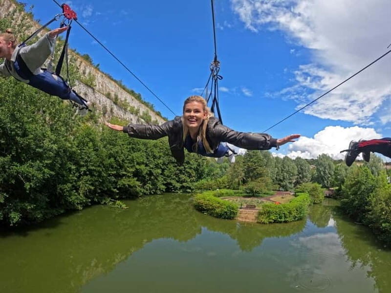 Dartford: Thrill & Chill Package- Ziplining & Lakeside Sauna - Key Points