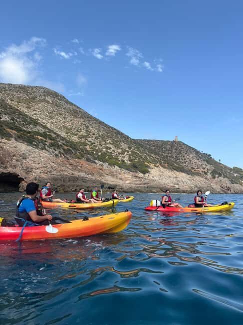 Dénia: Cova Tallada kayak excursion - Exploring the Scenic Coastline and the Cova Tallada