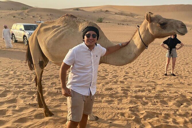 Desert Safari BBQ dinner, Camel ride & sandboarding from Dubai - Key Points