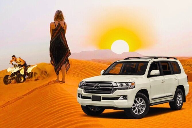 Desert Safari Dubai 30 Mins Quad Bike, Sand Board, Camel Ride BBQ - Key Points