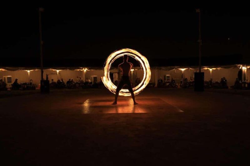 Desert Safari Dubai with Camel Ride, Sandboarding & Dinner - Dinner and Live Entertainment
