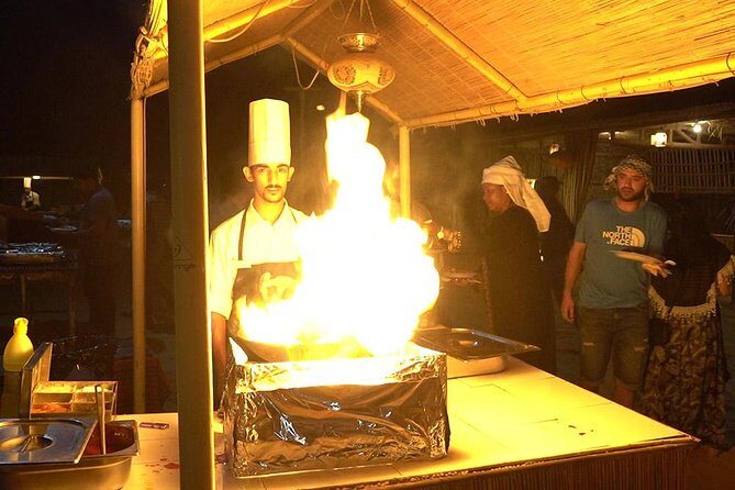 Desert Safari in 4X4 through Lahbab Desert with BBQ Dinner - Food & Beverage: BBQ with a Side of Entertainment