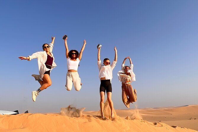 Desert Safari with Dune Bashing and Camel Ride plus Sand Boarding - Key Points