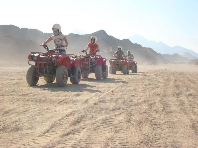 Desert Sunset Quad Bike ATV for 50Km, Oriental Show, Dinner, - A Thrilling Desert Ride with a Cultural Twist