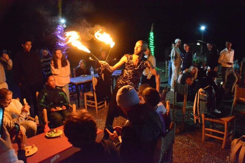 Desert tour dinner show & camel ride with sunset views - Key Points