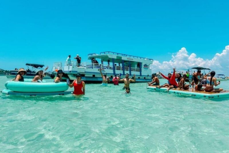 Destin: Tailfins Tiki Crab Island Swim:Float:Chill (3 Hours) - Key Points