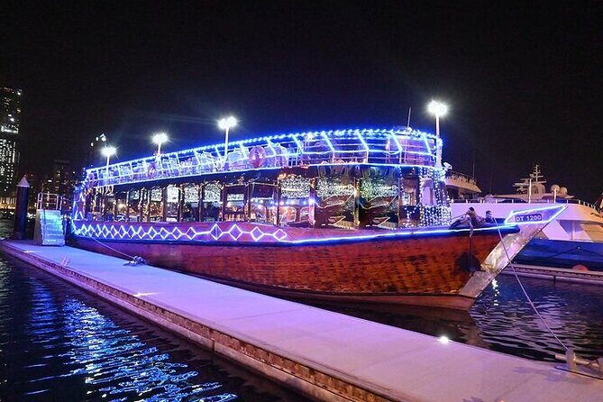 Dhow Cruise at Dubai Marina with Dinner - Key Points