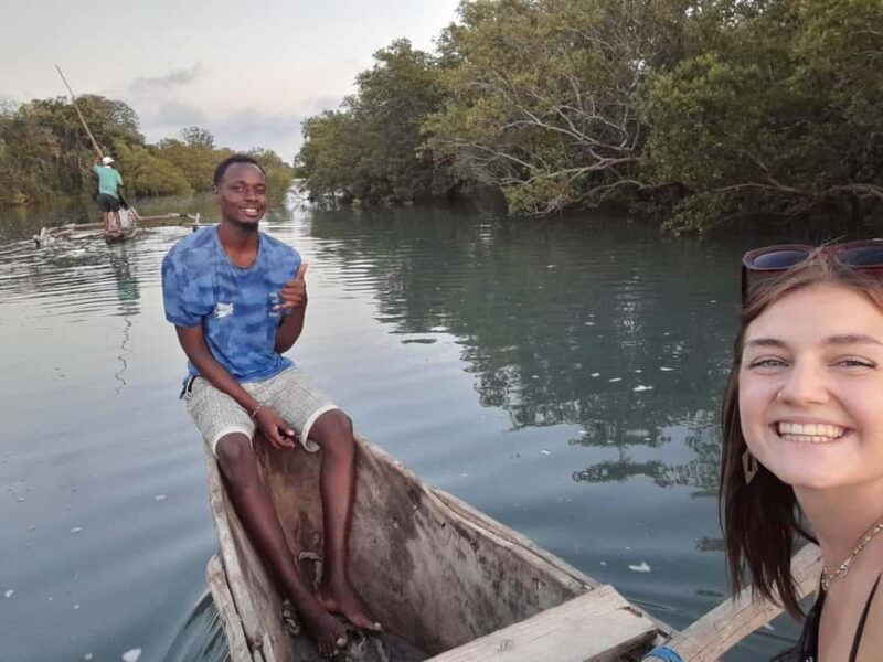 Diani: Sunset Cruise along Kongo River on Wooden Canoe boat - What to Expect from the Sunset Canoe Tour in Diani
