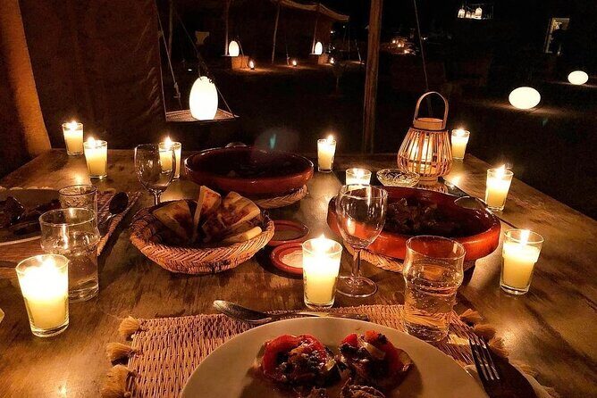 Dinner experience & Sunset with camel ride Tour - Key Points  