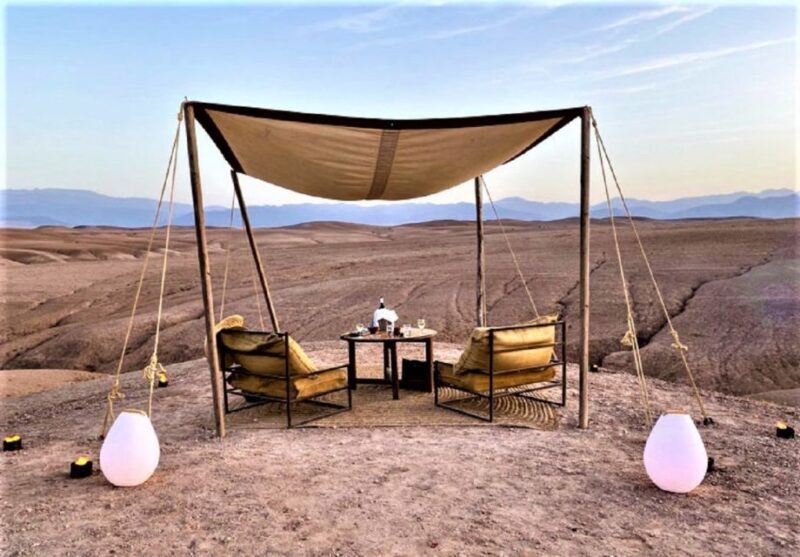 Dinner In Agafay Desert from Marrakech - The Desert Camp and Sunset Views