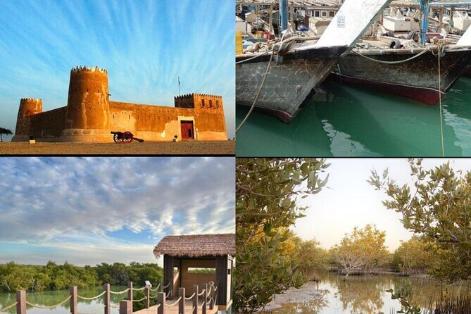 Doha Private North Tour Zubara Fort Purple Island & Mangrove - Key Points