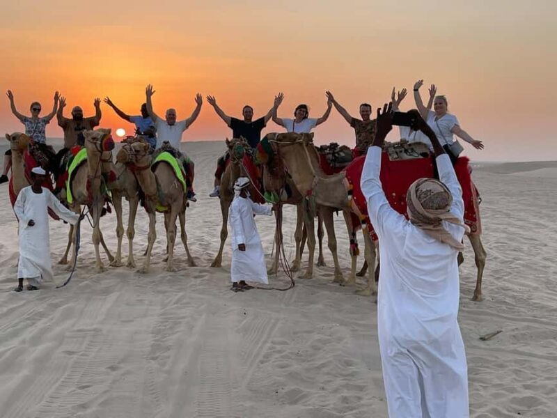 Doha: Sunset Safari, Dune Bashing, Sandboarding & Camel Ride - The Itinerary Breakdown
