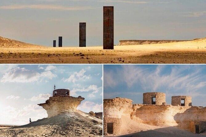 Doha: West Coast Tour Sculpture,Camel Racing Track Rock Formation - Key Points