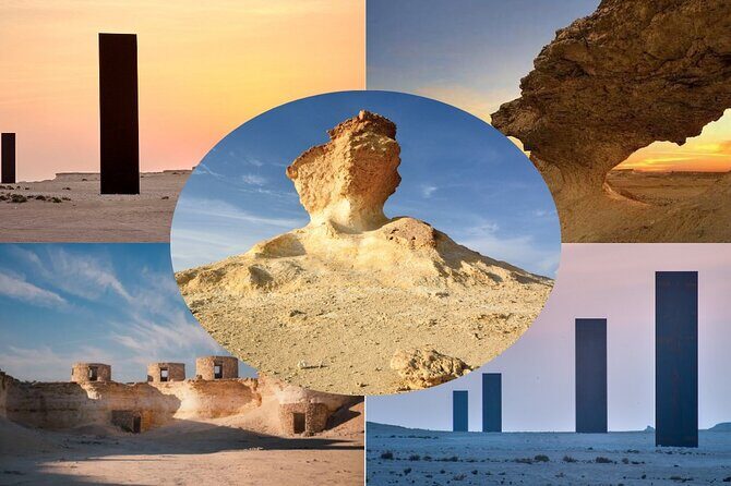 Doha West Qatar Richard Serra Sculpture, Mushroom Rock Tour - Key Points