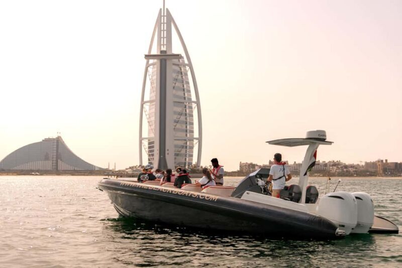 Dubai: 100-Min Speed Boat Tour, Atlantis & Burj Al Arab View - Key Points
