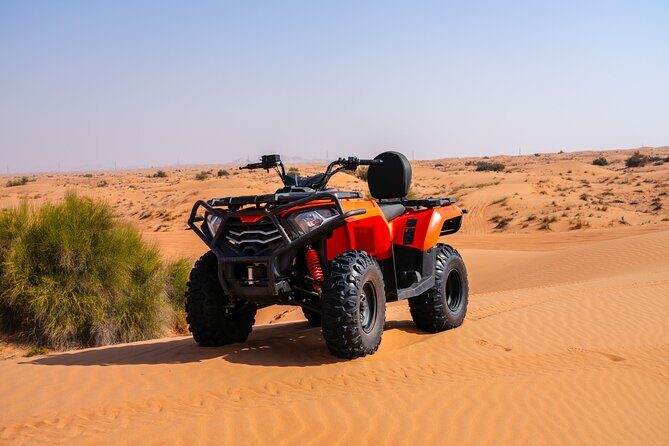 Dubai 4-5 hours Private Quad Bike Tour, Camel Ride and Softdrinks - Key Points